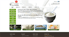 Desktop Screenshot of dairypowders.com